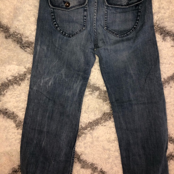 Old School Express Wide Leg Flare Jeans Size 6 - Picture 4 of 6